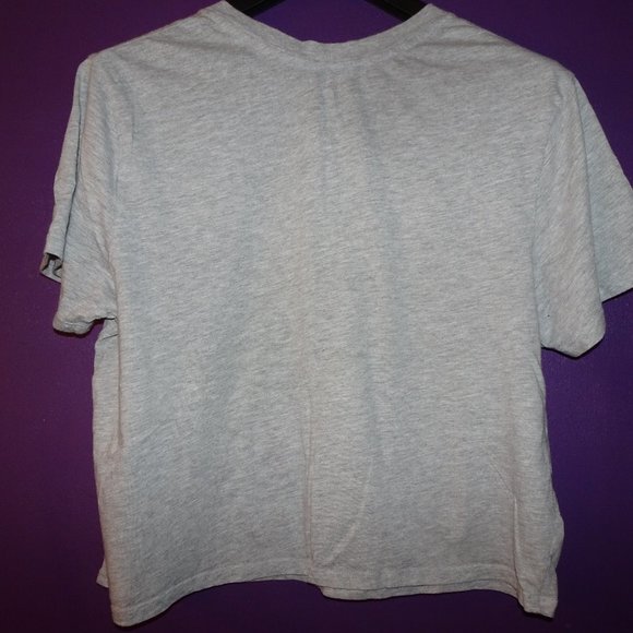 Crop Top Plus Size L'Eggo My Eggo Grey - Picture 2 of 3